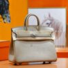 Joe Luxury Birkin Swift Leather Turtledove Grey Silver Hardware 25cm Full Handmade