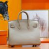Joe Luxury Birkin Swift Leather Turtledove Grey Silver Hardware 25cm Full Handmade