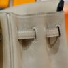 Joe Luxury Birkin Swift Leather Turtledove Grey Silver Hardware 25cm Full Handmade
