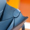 Joe Luxury Roulis Evercolor Leather Linen Blue Silver Hardware 19cm Full Handmade