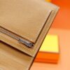 Joe Luxury Beran Short Wallet Epsom Leather Gold Brown Silver Hardware 10.5cm Full Handmade