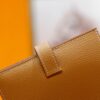 Joe Luxury Beran Short Wallet Epsom Leather Gold Brown Silver Hardware 10.5cm Full Handmade