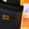 Joe Luxury Kelly Shiny Box Leather CK89 Black Gold Hardware 25cm Full Handmade