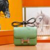 Joe Luxury Constance Epsom Leather Avocado Green Silver Hardware 18cm Full Handmade