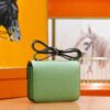 Joe Luxury Constance Epsom Leather Avocado Green Silver Hardware 18cm Full Handmade