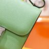 Joe Luxury Constance Epsom Leather Avocado Green Silver Hardware 18cm Full Handmade