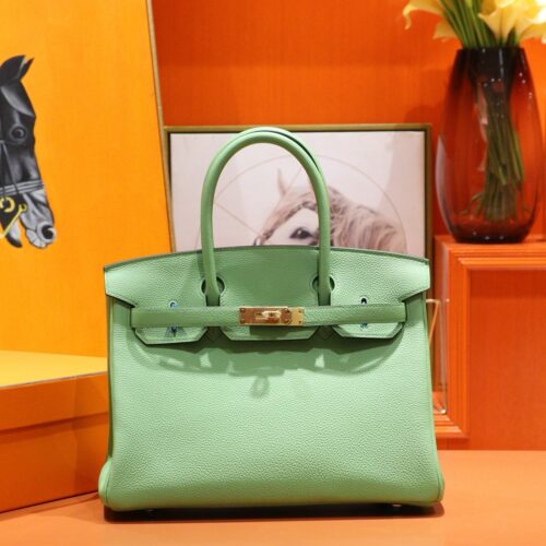 Joe Luxury Birkin Togo Leather Avocado Green Gold Hardware 30cm Full Handmade Joe Luxury Birkin Togo Leather Avocado Green Gold Hardware 30cm Full Handmade