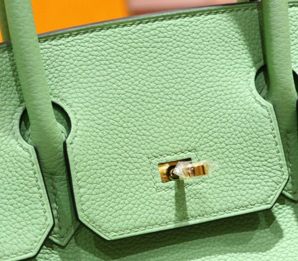 Joe Luxury Birkin Togo Leather Avocado Green Gold Hardware 30cm Full Handmade