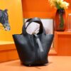 Joe Luxury Picotin Togo Leather CK89 Black Gold Hardware 18cm Full Handmade