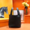 Joe Luxury Picotin Togo Leather CK89 Black Gold Hardware 18cm Full Handmade
