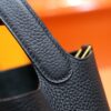 Joe Luxury Picotin Togo Leather CK89 Black Gold Hardware 18cm Full Handmade