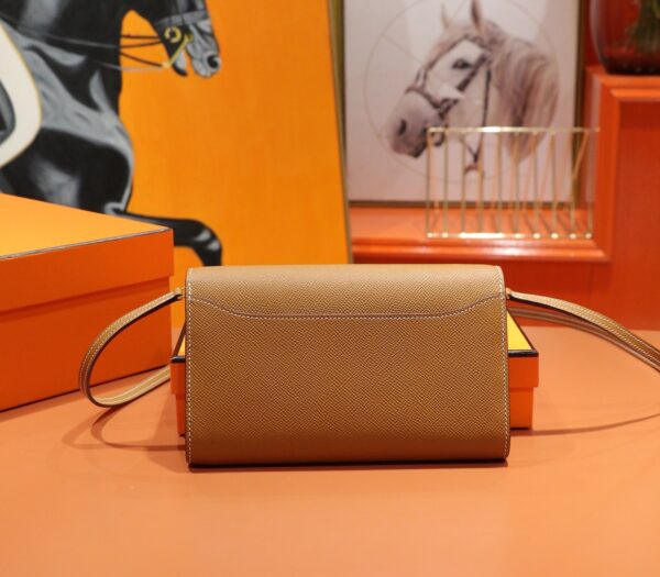 Joe Luxury Constance To Go Epsom Leather Golden Brown Gold Hardware 20cm Full Handmade