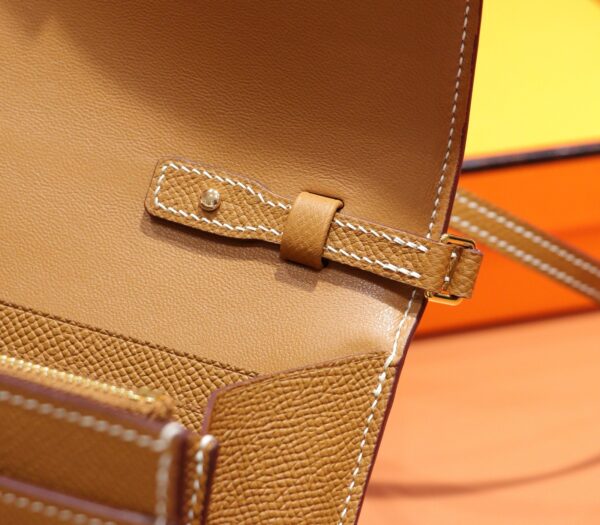 Joe Luxury Constance To Go Epsom Leather Golden Brown Gold Hardware 20cm Full Handmade
