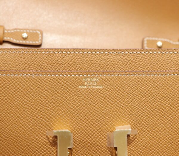 Joe Luxury Constance To Go Epsom Leather Golden Brown Gold Hardware 20cm Full Handmade