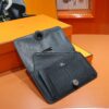 Joe Luxury Passport Wallet Togo Leather CK89 Black Silver Hardware Full Handmade